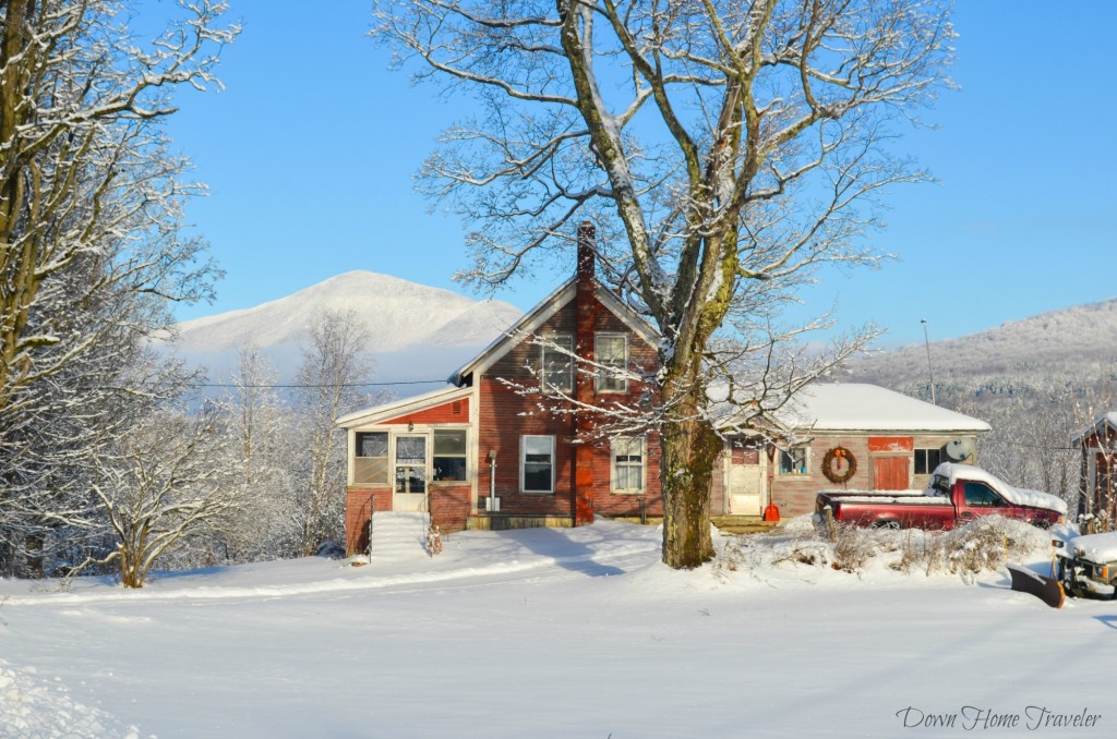 Farmhouse, Vermont, Snow, Winter Hike,